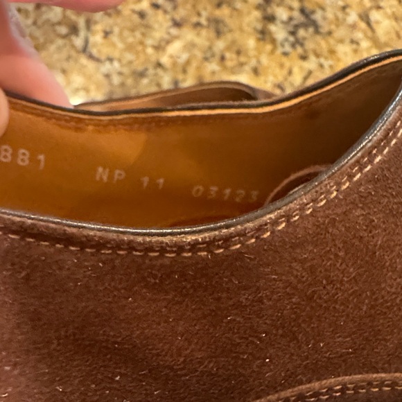 Moreschi Dark Brown Suede Oxfords